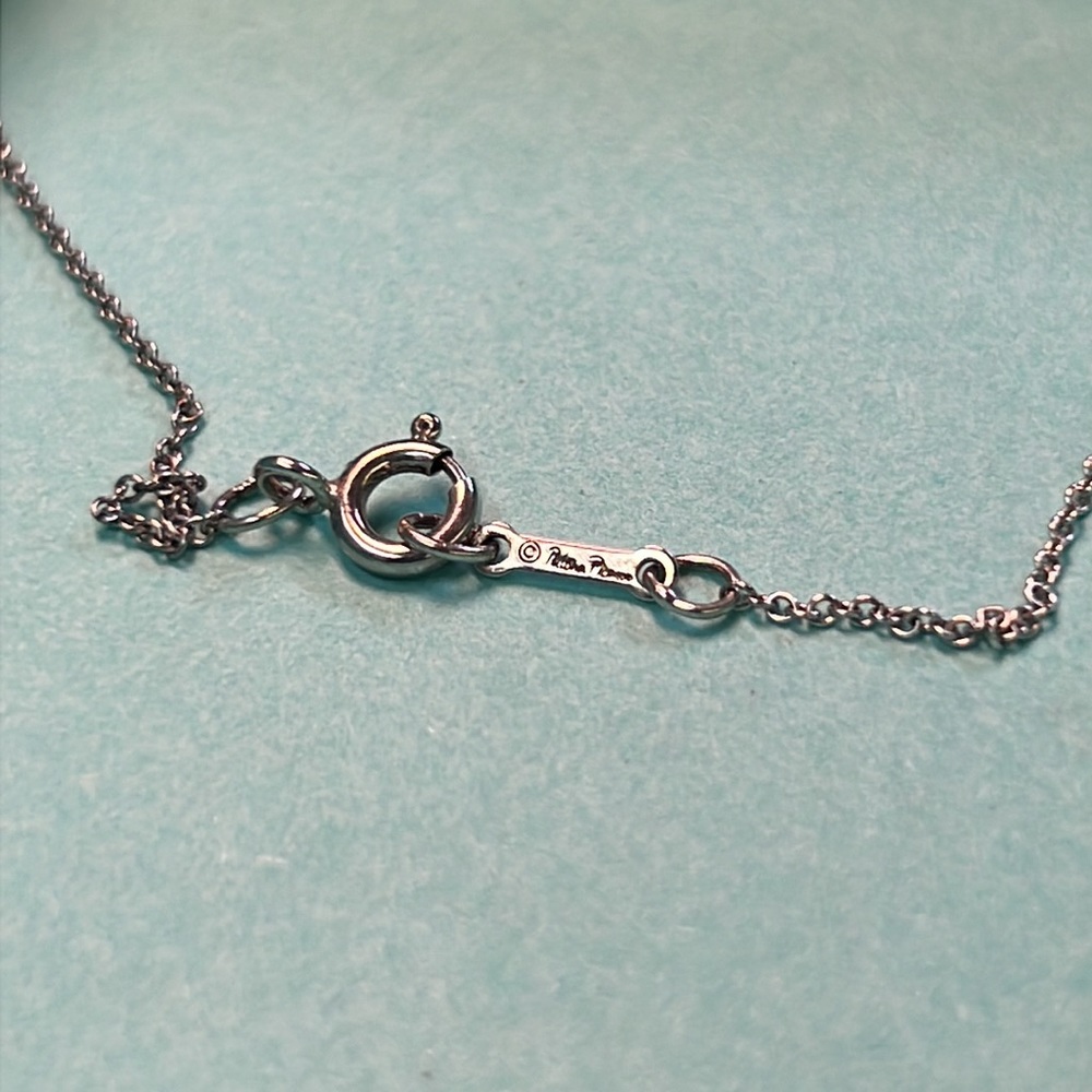 Tiffany & Co. Paloma Picasso XOX Diamond Pendant Sterling Silver 16 inches - Picture 3 of 5